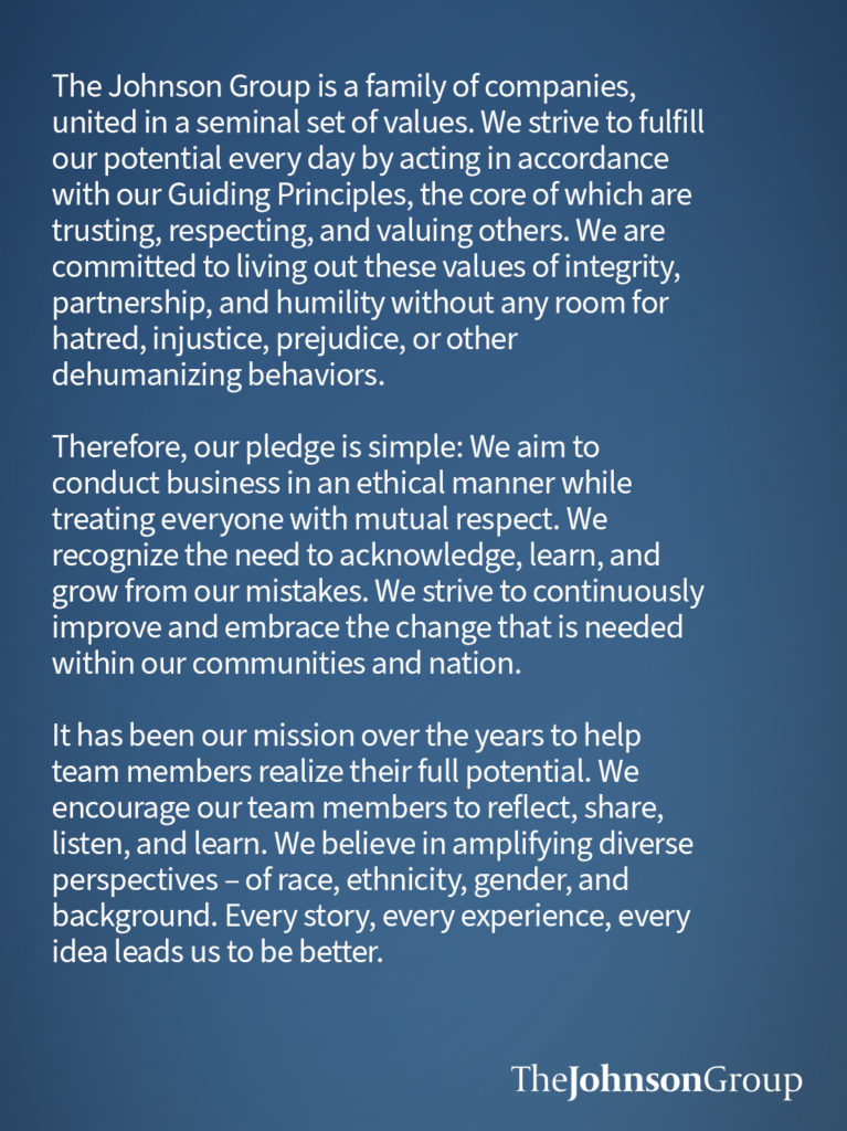 statement from The Johnson Group